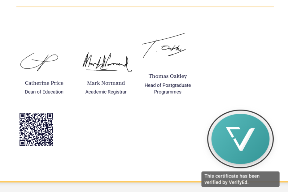 Degree Verification