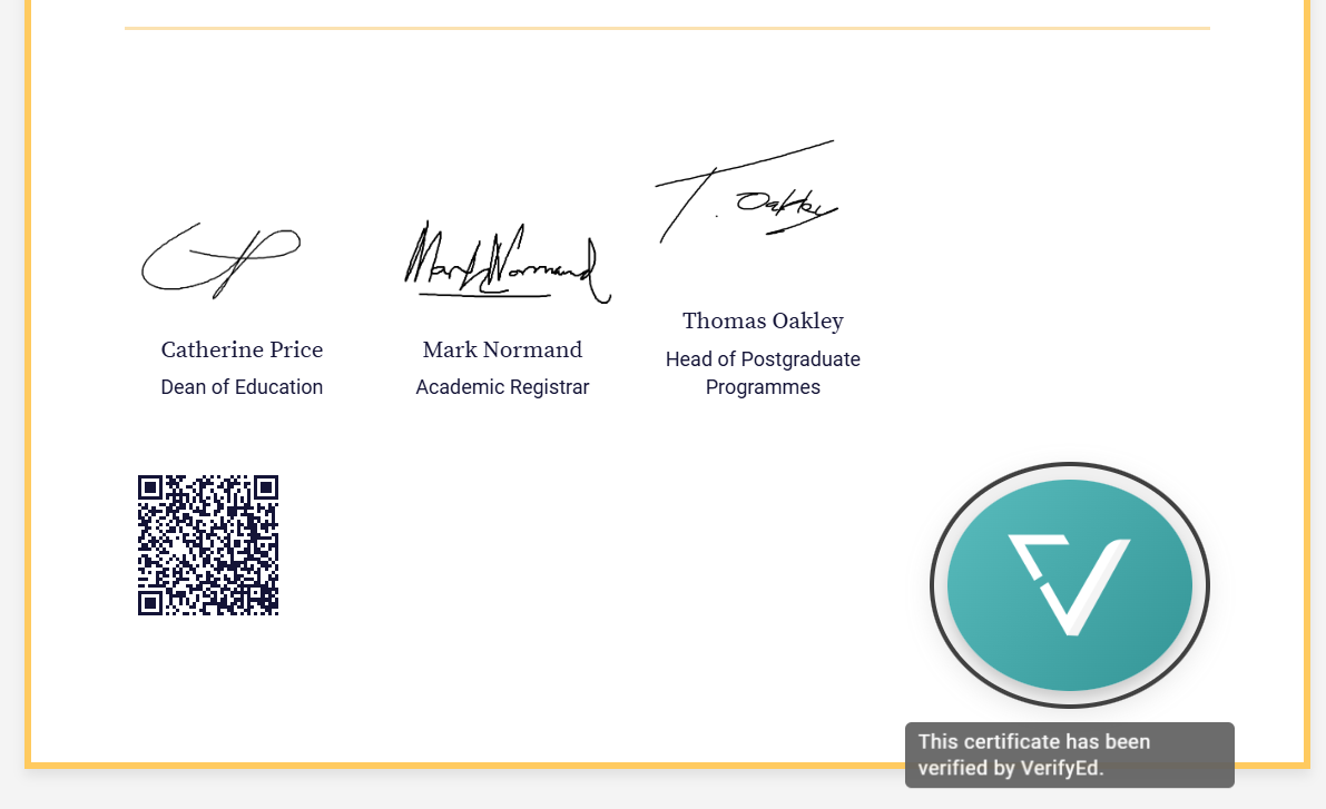 Degree Verification